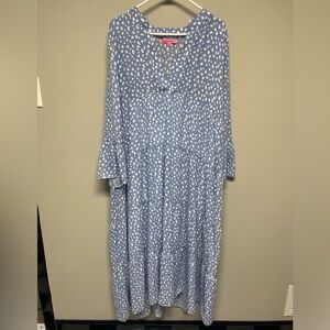 Simply Southern Blue and White Polka Dot Dress